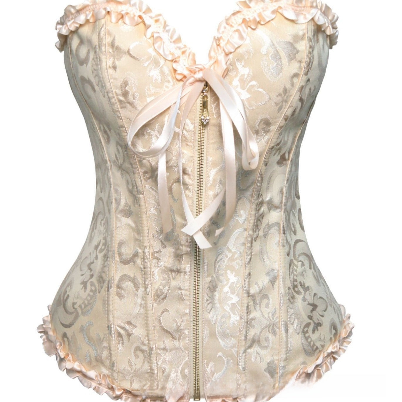 Zipper shaping garment