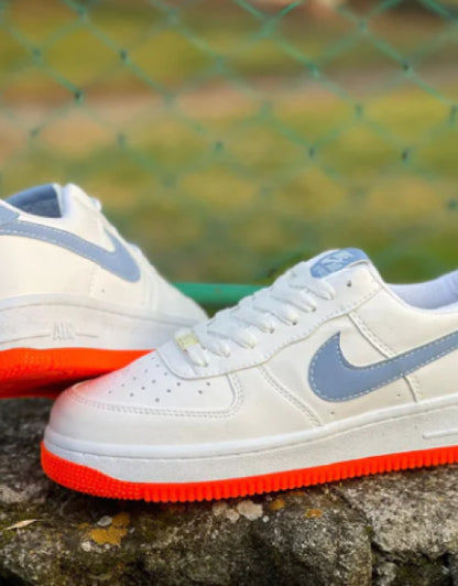 Nike Air Force 1 Low – White / Blue / Orange