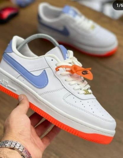 Nike Air Force 1 Low – White / Blue / Orange